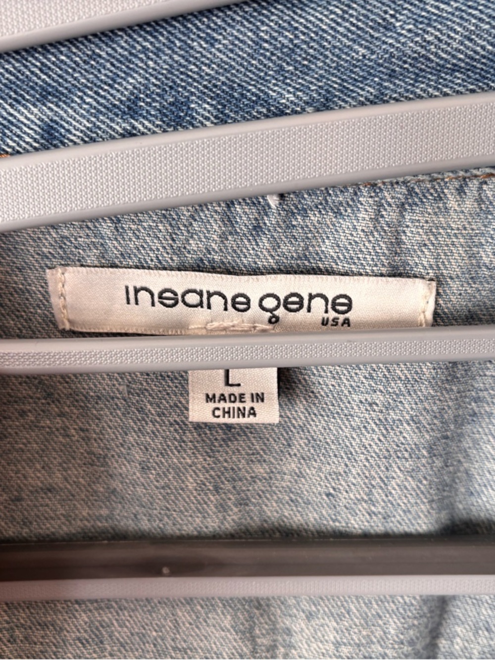 Distressed Denim Jacket Shacket - Picture 3 of 3